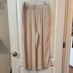 H&M Cream Wide Leg Pants